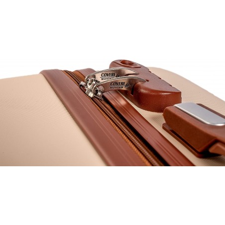 Coveri Collection Set 3 trolley viaggio ABS 6065013 BERLINO Beige e Marrone