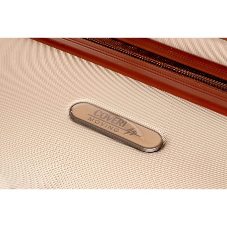 Coveri Collection Set 3 trolley viaggio ABS 6065013 BERLINO Beige e Marrone