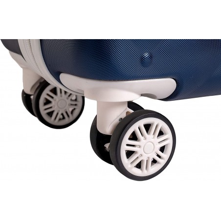 Coveri Collection Set 3 trolley viaggio ABS 6065015 BERLINO Blu e Bianco