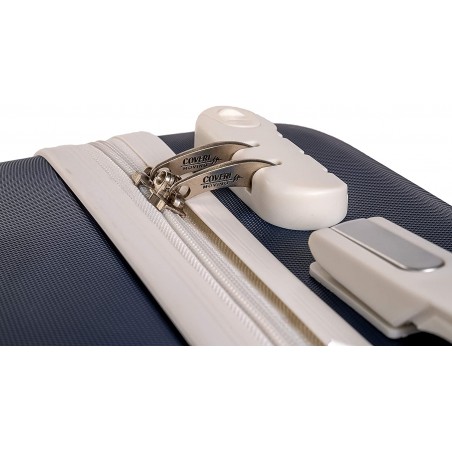 Coveri Collection Set 3 trolley viaggio ABS 6065015 BERLINO Blu e Bianco