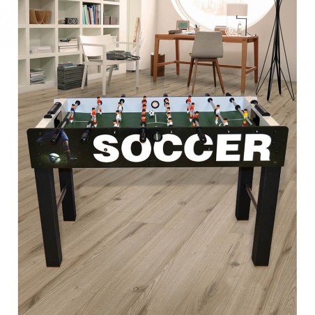 Calcio balilla 410837 Tavolo CALCETTO 4 stecche 126x12x63h cm gioco societa'