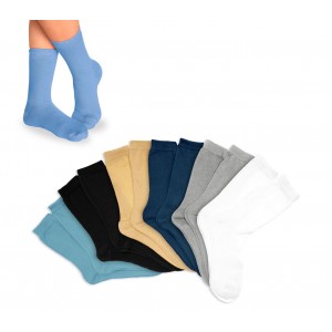 Image of Pack di 3 - 6 - 12 calzini corti in cotone colorati EASY FUN bimbo %EAN%