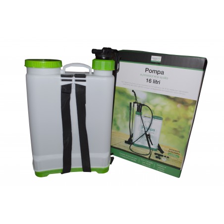 GARDENGO Nebulizzatore Pompa a pressione a spalla 16 Litri e 3 ugelli 4,5 bar