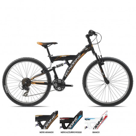 Bicicletta TECNOBIKE NSR 26" modello X6 FULL MTB ART 722 Ammortizzata H52