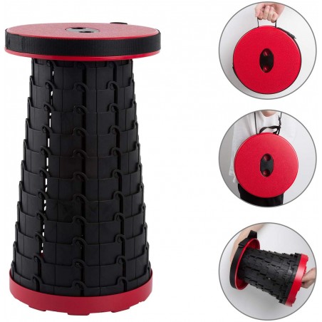 Sgabello Poggiapiedi Portatile a Scomparsa 72964 Sedia Telescopica con Manico