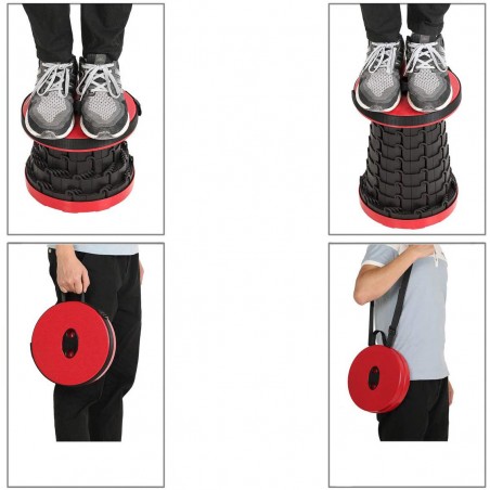 Sgabello Poggiapiedi Portatile a Scomparsa 72964 Sedia Telescopica con Manico