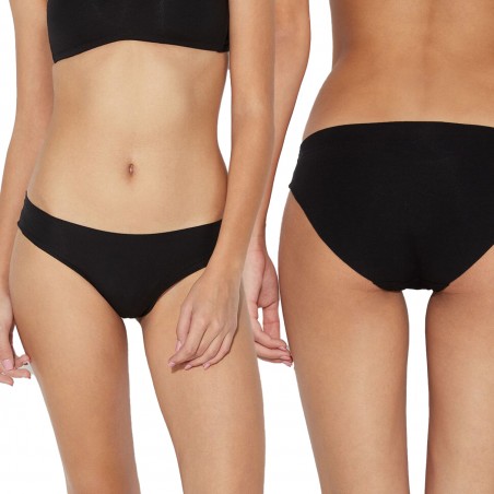 OUNO Invisibile Pack 4 Slip 2xNero 1xBianco 1xBeige Art. 8806 intimo