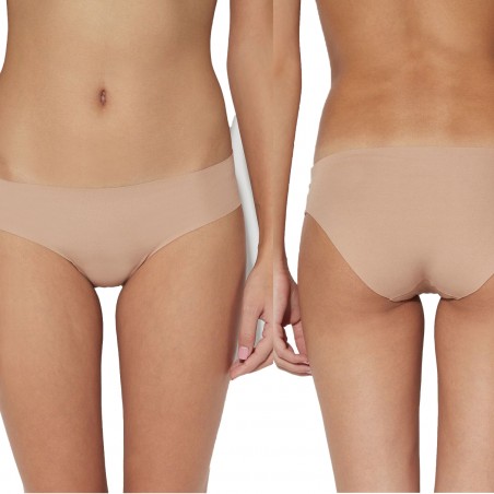 OUNO Invisibile Pack 4 Slip 2xNero 1xBianco 1xBeige Art. 8806 intimo