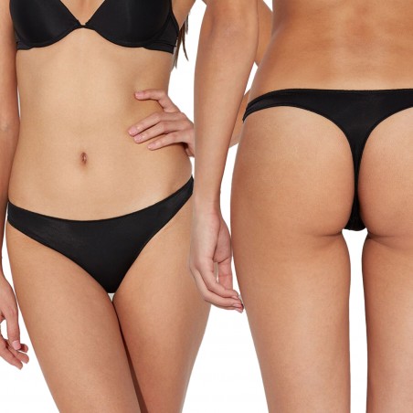 OUNO Invisibile Pack 4 Perizoma art. 8801 2xNero 1xBianco 1xBeige intimo