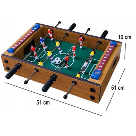 TableTop Football calcio balilla 539706 da tavolo con 2 palline 51x51x10h cm