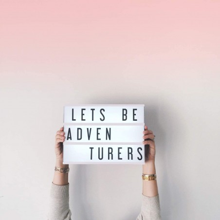 Pannello luminoso XL0445C per messaggi a led ( A5 ) 20x15x4.5cm a batterie