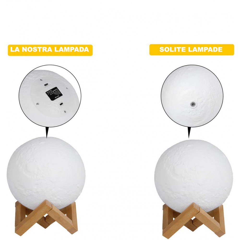 MOON LED Lampada 3D led CM3278 ad accensione...
