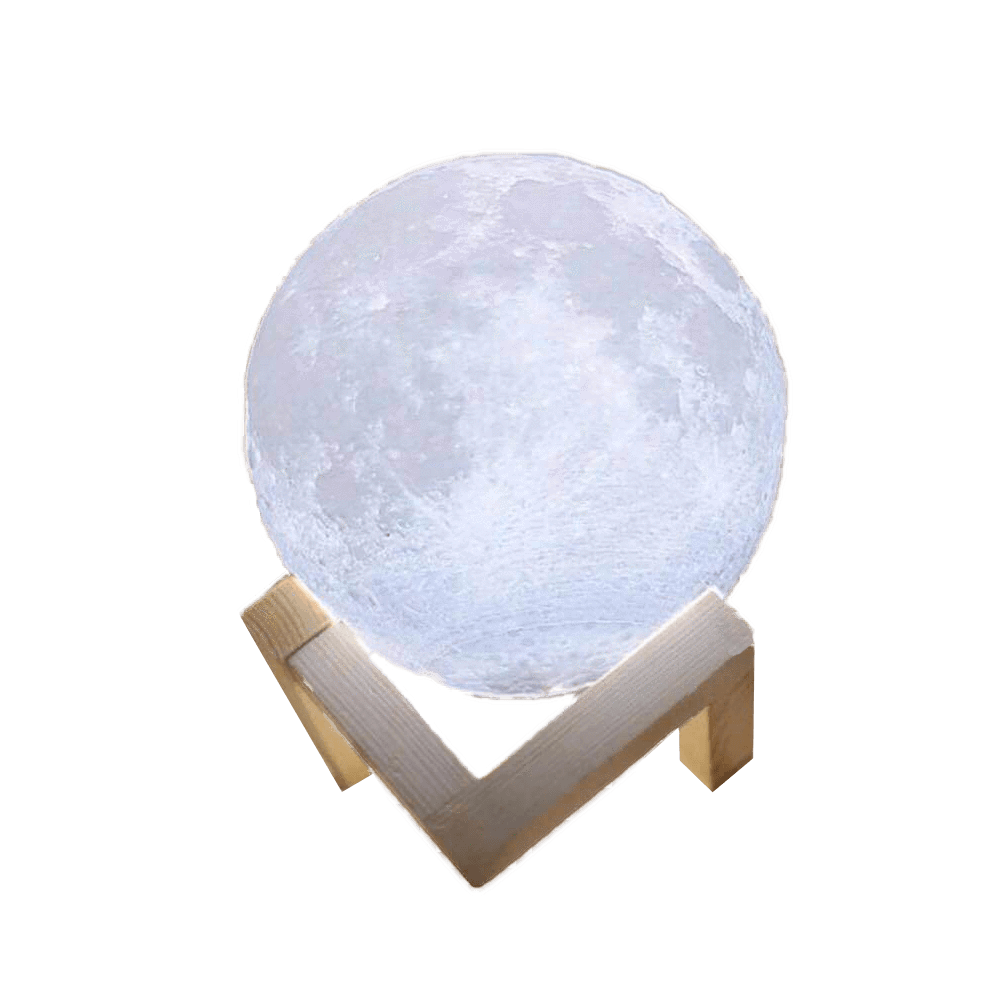 MOON LED Lampada 3D led CM3278 ad accensione touch a forma di luna 12 cm