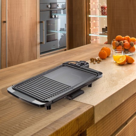 Master Grill elettrica EB1500 piastra 1500W anti-aderente removibile 50x30x8h cm