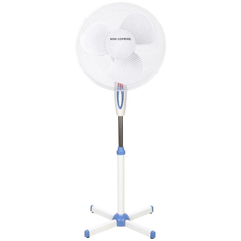 DGSUMMER Ventilatore piantana pala 40cm 3 velocità potenza 45W 130h cm con luce