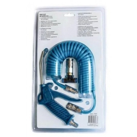 ALLRide Pistola spolveratrice aria 039633 tubo 5 M a bobina spirale pneumatica