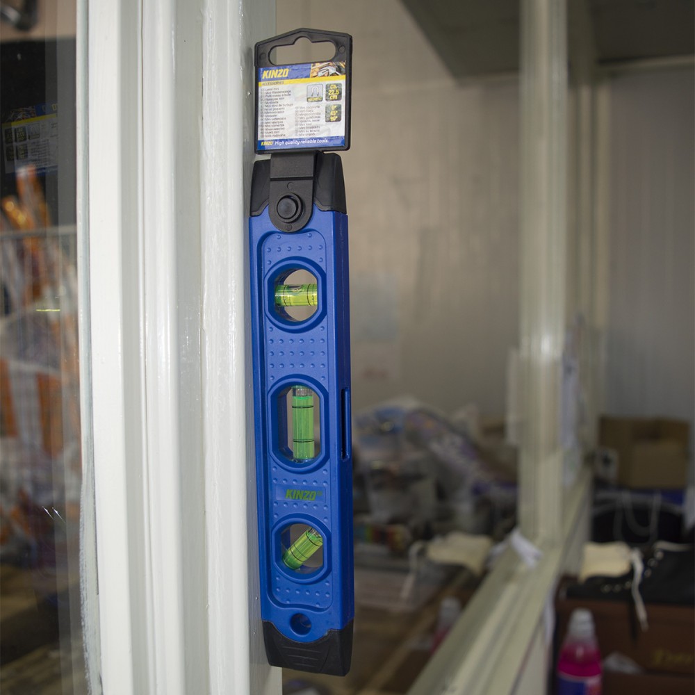 KINZO Mini Livella a bolle 171302 con base...