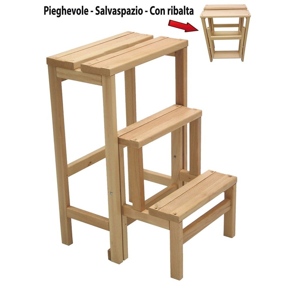 Sgabello scala ripieghevole art 264 ribalta in...