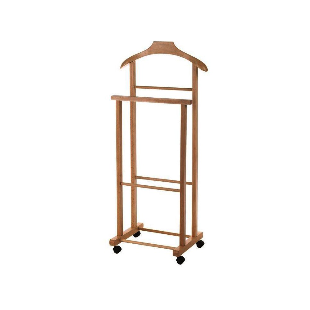 INDOSSATORE legno faggio 2 montanti 4 ruote 43x33x105 h cm uomo morto