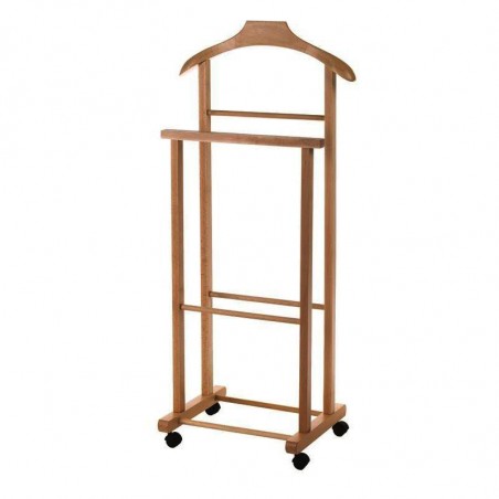 INDOSSATORE legno faggio 2 montanti 4 ruote 43x33x105 h cm uomo morto