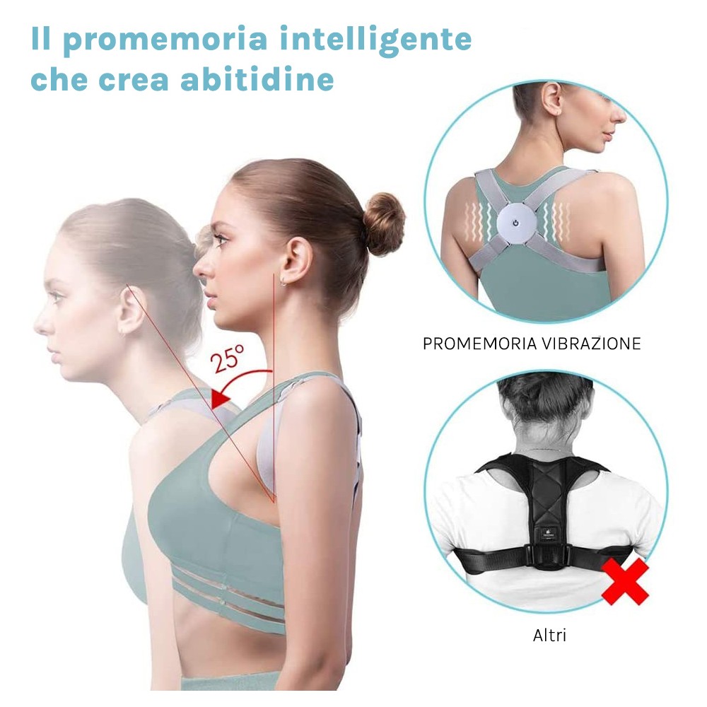 Correttore postura Intelligente con vibrazione...