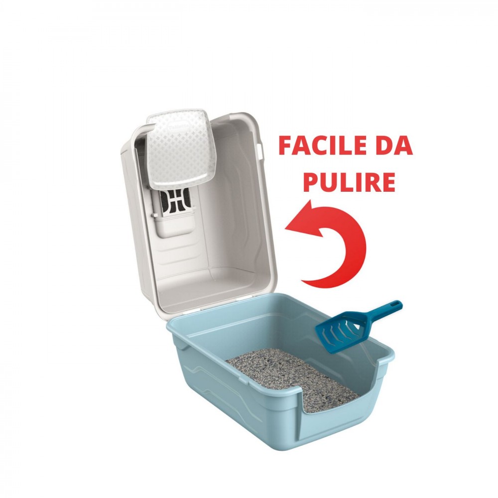 Toilet Chiusa Lettiera per gatti47x35xh40 cm con Completa di Filtro Anti Odore e Paletta Toilette igienica Coperta Celeste Pulizia dei bisogni Gatto Colori Assortiti Mediawave Store Toilet Chiusa Lettiera per gatti47x35xh40 cm con Completa di Filtro Anti Odore e Paletta Toilette igienica Coperta Celeste Pulizia dei bisogni Gatto Colori Assortiti Mediawave Store