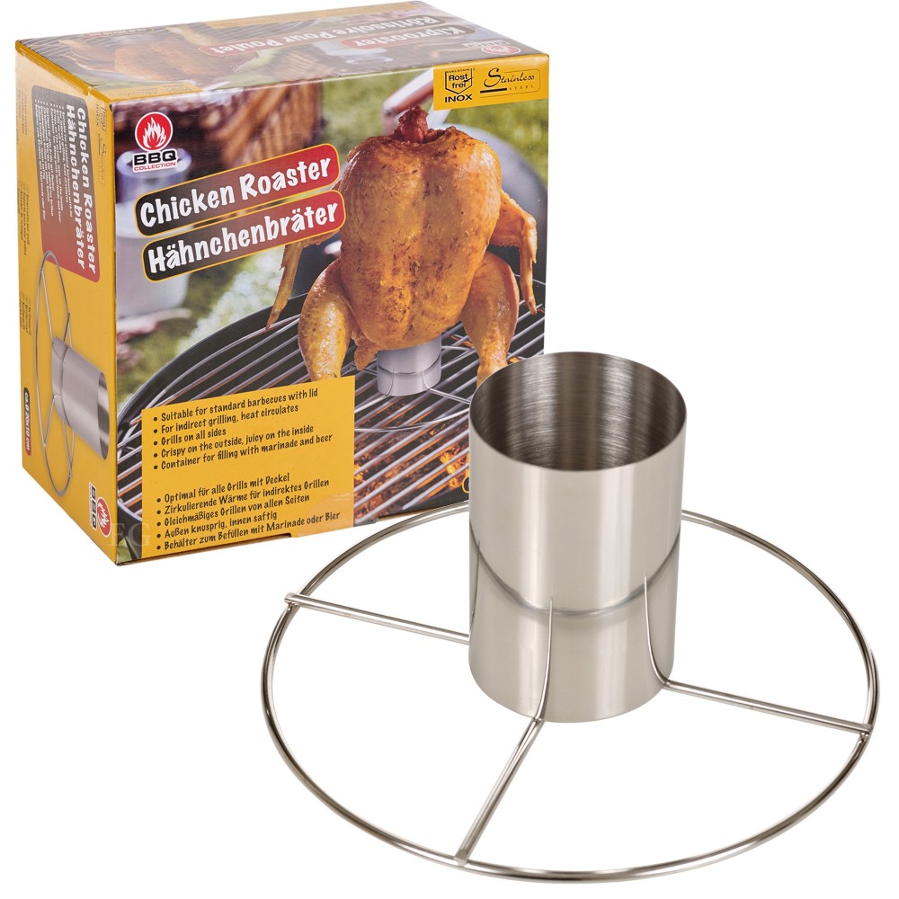 BBQCollection Girarrosto per polli verticale 563497 Chicken Roaster 20 x 10 cm