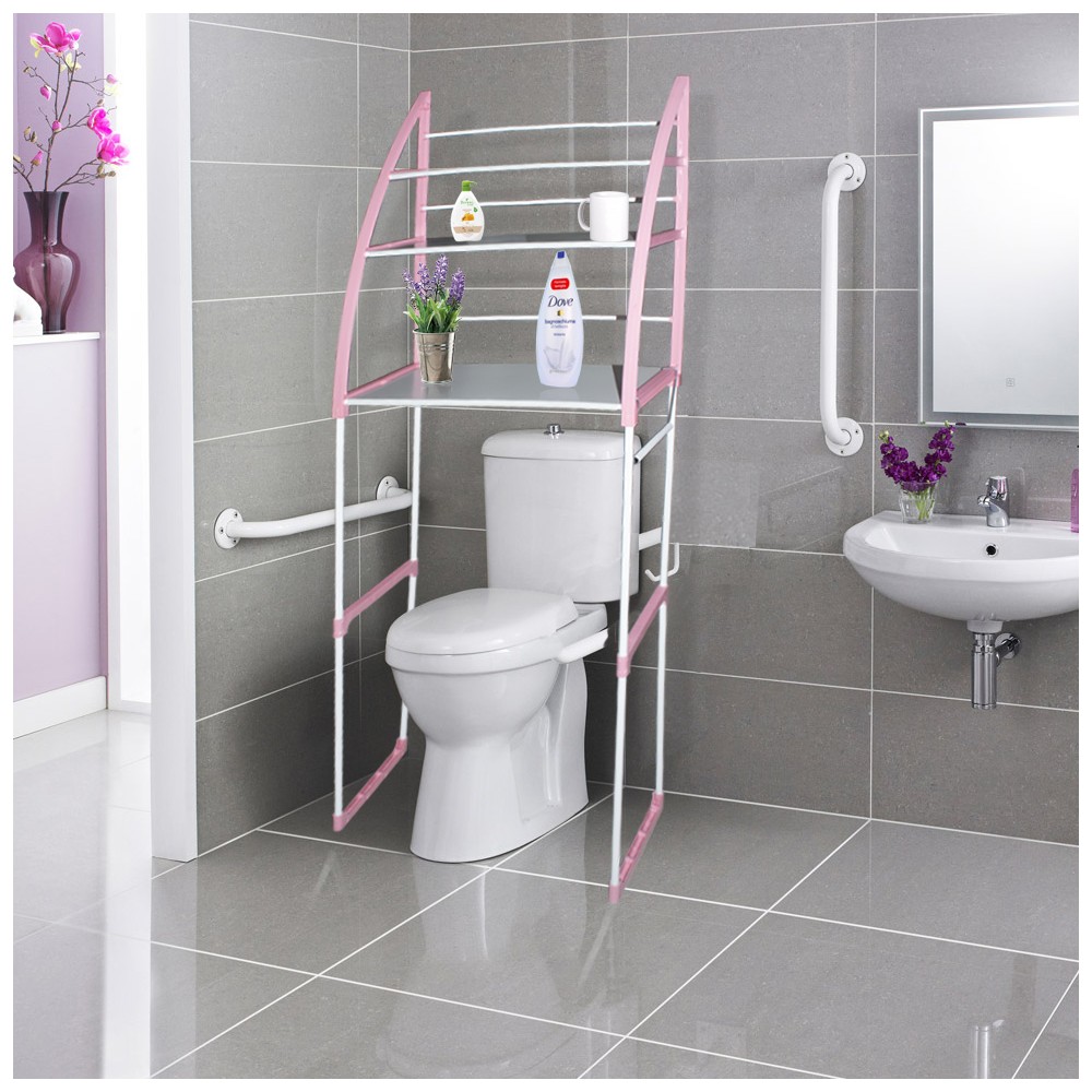 Scaffale da bagno 3 mensole 48x23x153h cm...