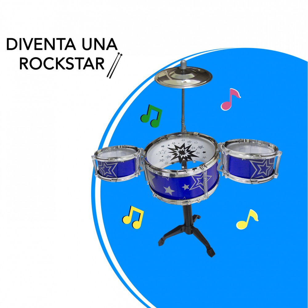 REMITOYS Set Batteria 4 elementi per bambini...