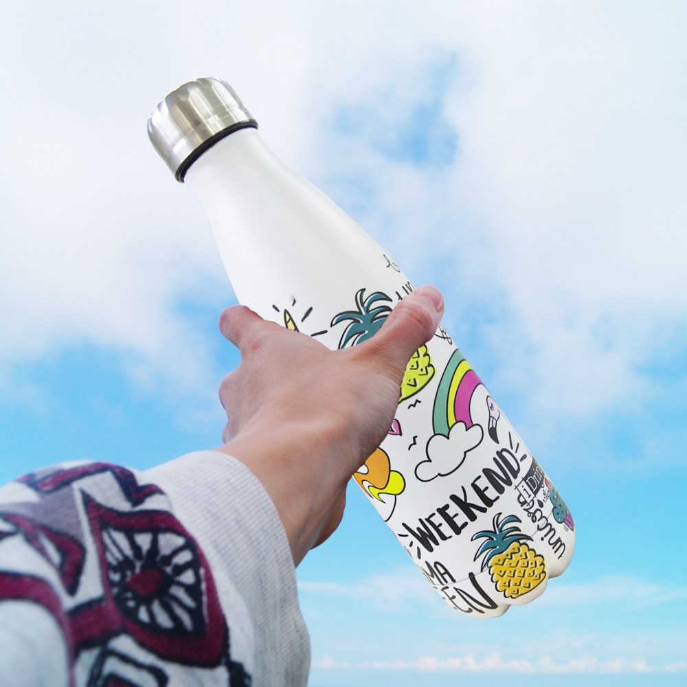 Bottiglia UNICORNO acciaio doppia parete ID0009...