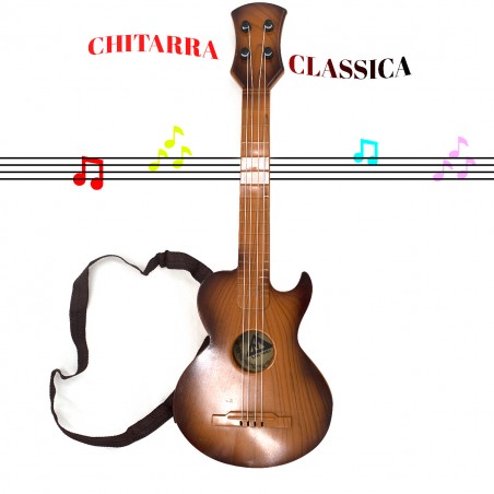 RemiToys Chitarra classica per bambini 082007 marrone chiaro legno 41x17 cm