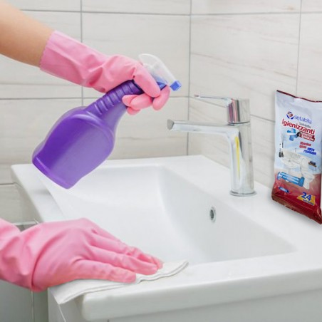 Setablu 24 Salviette superfici igieniche bagno 592226 senza risciacquo