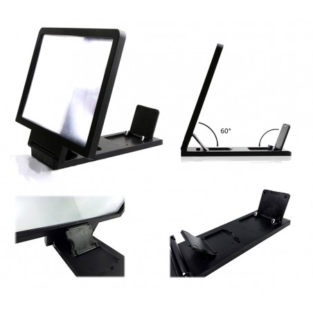 Cornice lente d'ingrandimento allarga schermo 3D per smartphone fino a 3x zoom 