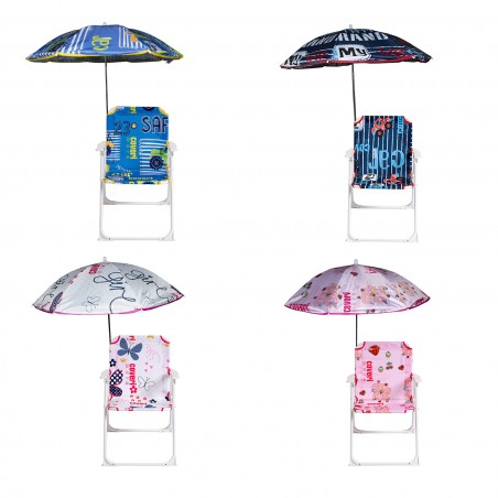 Enrico Coveri 3177190 sedia e ombrellino bambini 38x25x52 Cm spiaggia