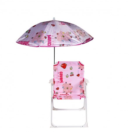 Enrico Coveri 3177190 sedia e ombrellino bambini 38x25x52 Cm spiaggia
