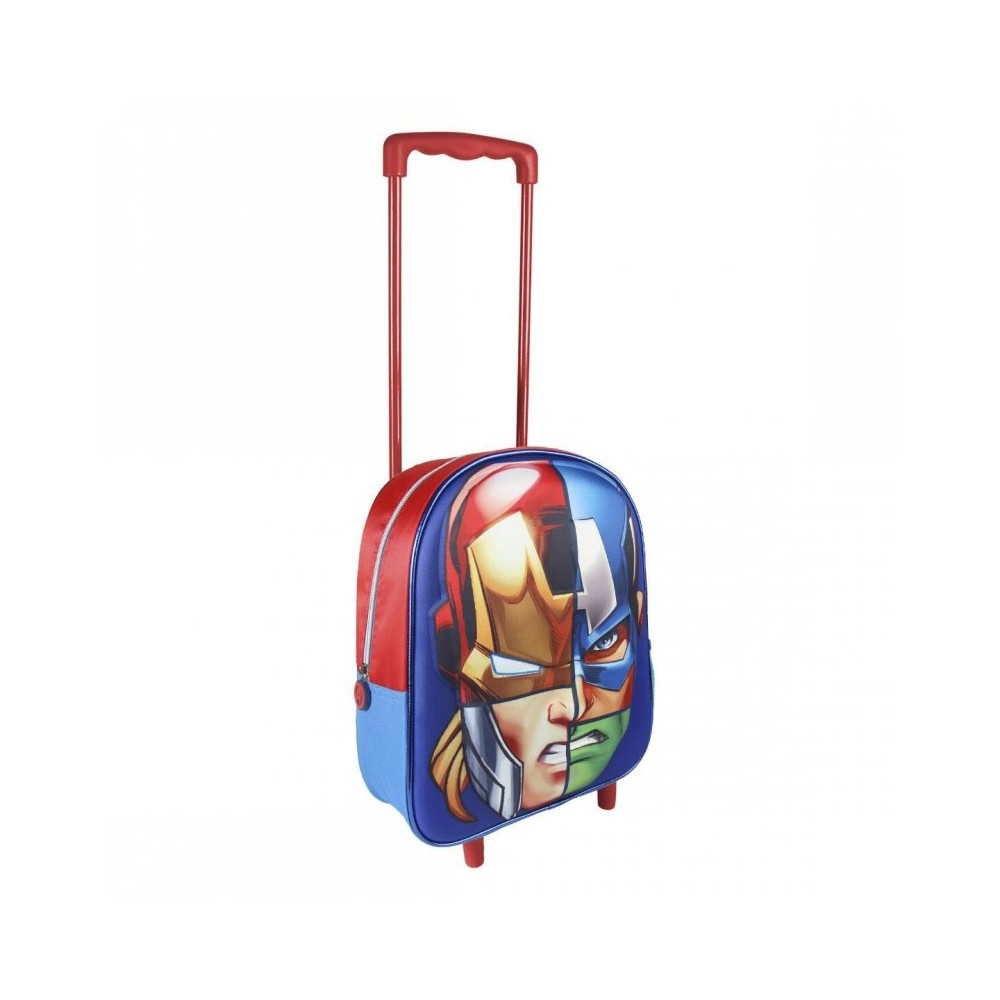 Mini trolley 3D scuola tempo libero 21-2102 Marvel Avengers 25 x 33 x 10 cm