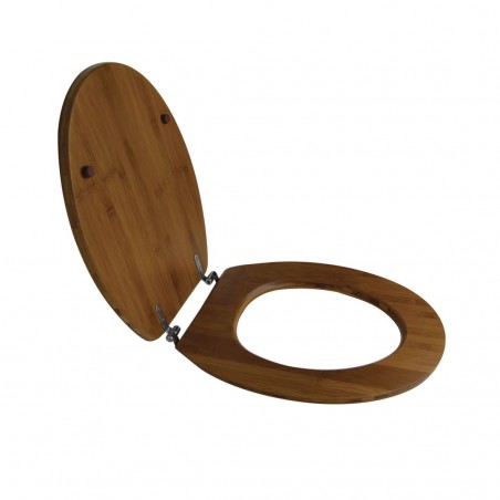 Sedile da bagno 600843 universale Color Noce in legno MDF 43x37 cm copri water