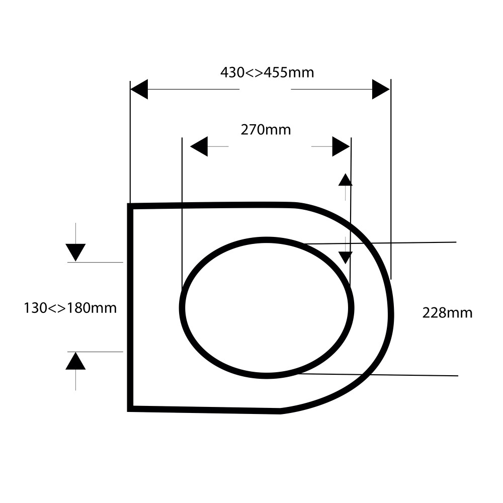 Sedile da bagno 600843 universale Color Noce in...
