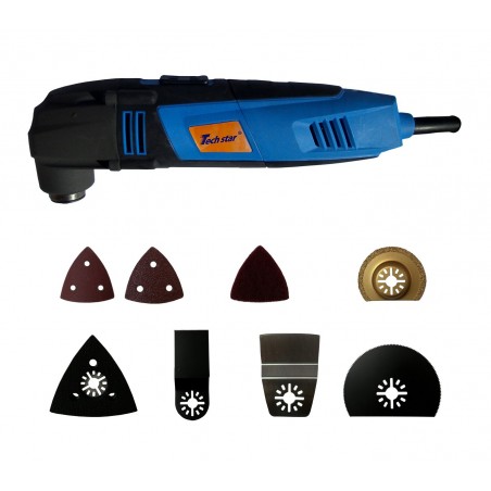 Levigatrice orbitale manuale 380 watt con maniglia laterale e sacchetto per la polvere linea KINZO