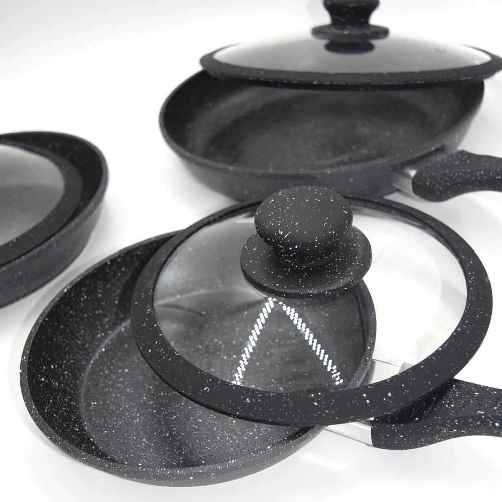 DGBAVARIA set 6 pz padelle e coperchi 120001...