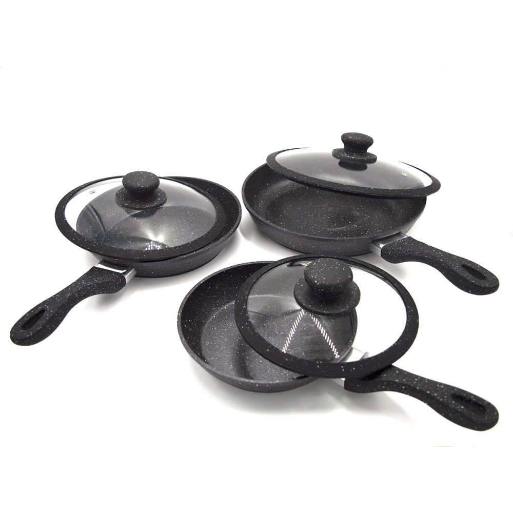 DGBAVARIA set 6 pz padelle e coperchi 120001...