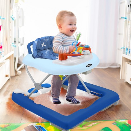 NuNu' Girello Vietri BG2324 altezza regolabile per primi passi acciaio e pvc