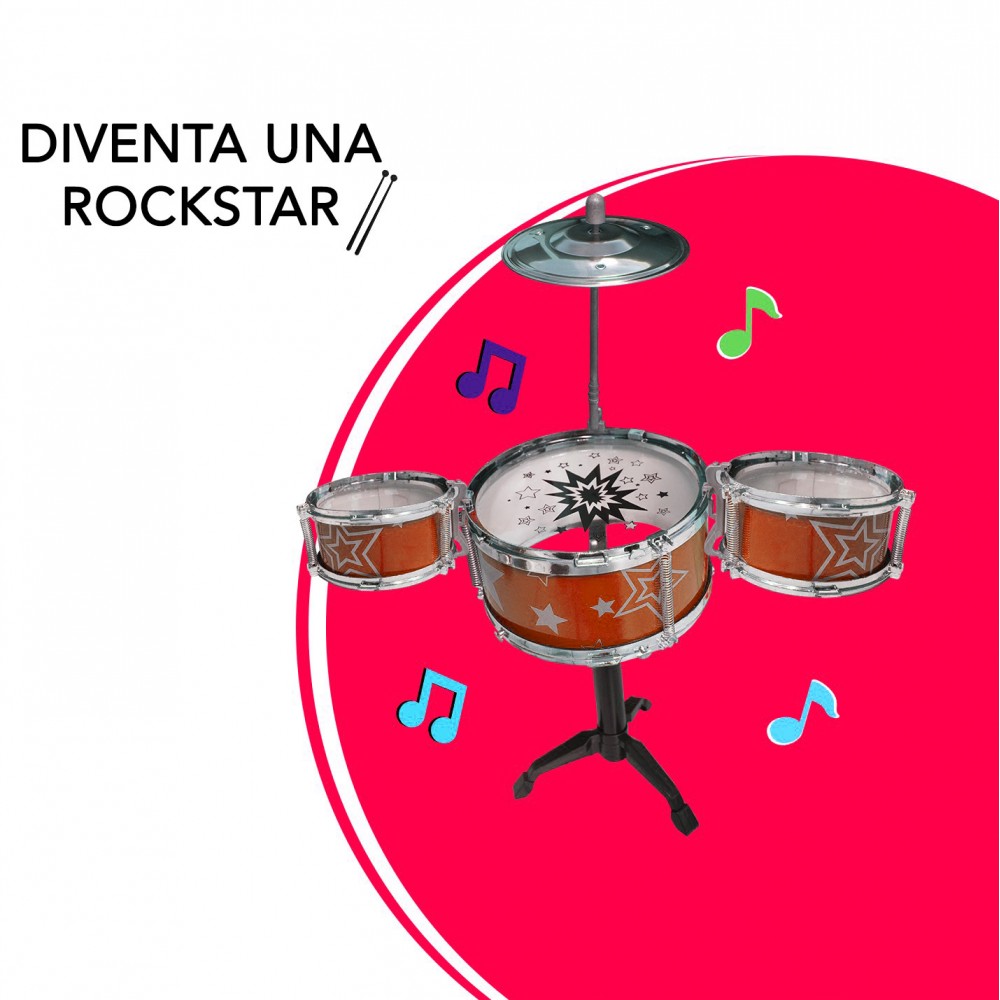 REMITOYS Set Batteria 4 elementi per bambini...