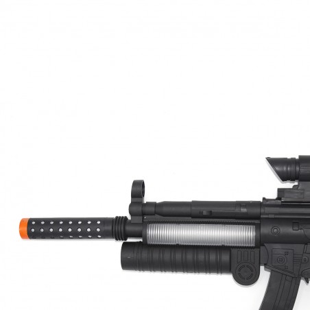 Fucile Mitra giocattolo MP5 con proiettore e suoni 358771 colore Nero 62x23 cm