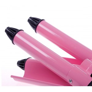 Piastra TRIFERRO per capelli a onde arricciacapelli 3 tubi con rivestimento ceramica 40 W 2