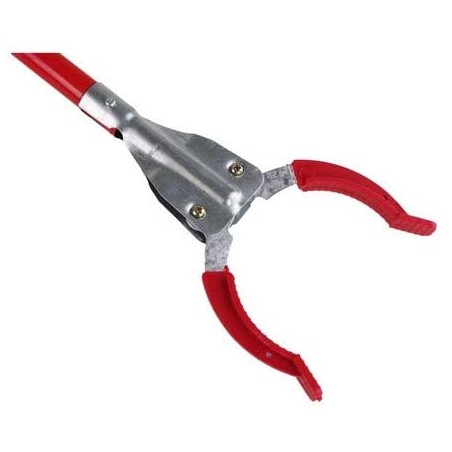 Pinza raccogli tutto telescopica 910018 plastica e ferro rossa 90 x 3 cm