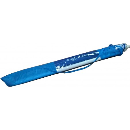 Ombrellone Cayman DIM001 tondo da mare 115 x 160 cm con asta e antivento BLU