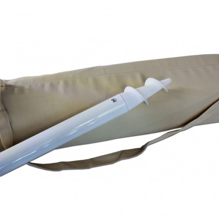 Ombrellone Cayman DIM001 tondo da mare 115 x 160 cm con asta e antivento ECRU'