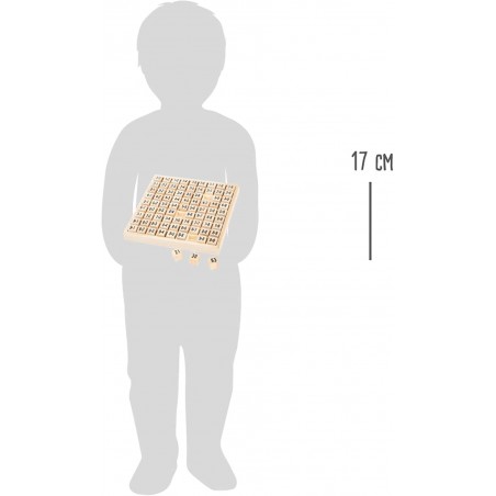 CIGIOKI Impara le tabelline 193532 Gioco legno bambini 17x17 cm moltiplicazione