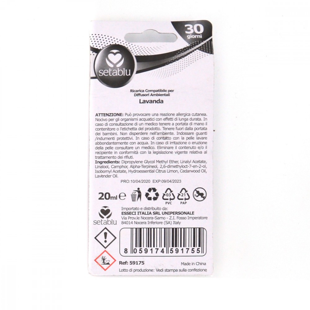 Setablu Aroma lavanda 20 Ml ricarica...